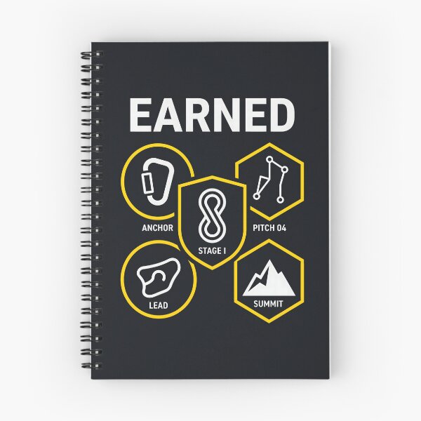 Item preview, Rock Climber Earned Climbing Badges Outdoor Sports designed and sold by SplashTastic.