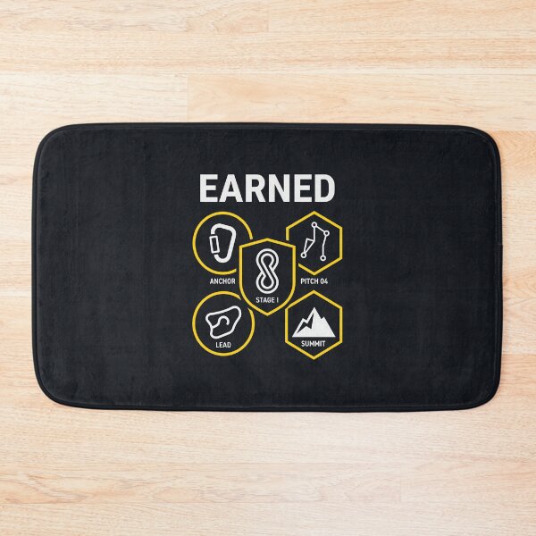 Item preview, Rock Climber Earned Climbing Badges Outdoor Sports designed and sold by SplashTastic.