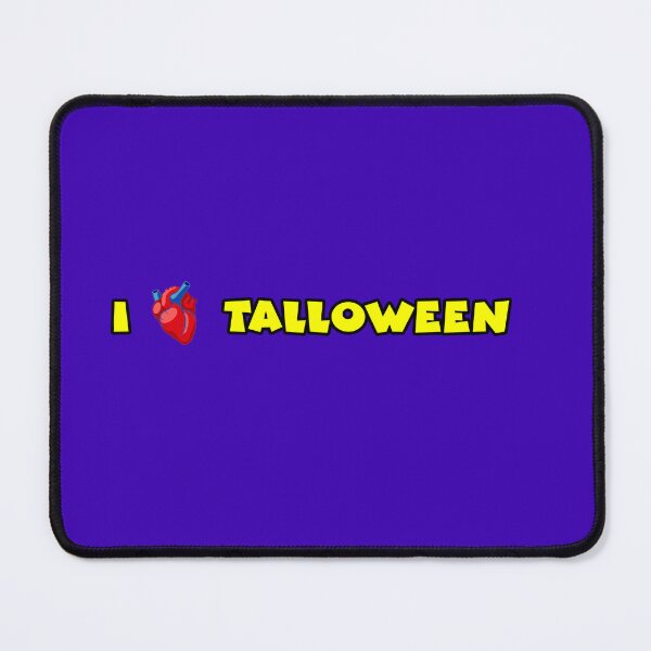 Item preview, I Heart Talloween (Yellow Text with Realistic Heart) designed and sold by Karate Octopus.