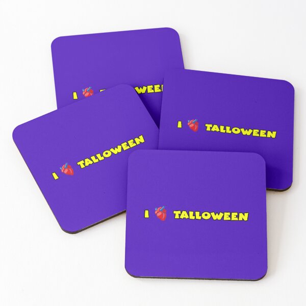 Item preview, I Heart Talloween (Yellow Text with Realistic Heart) designed and sold by Karate Octopus.