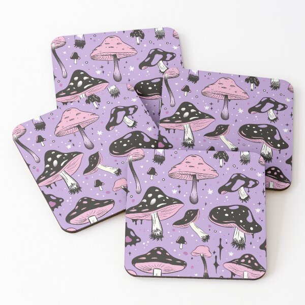 Item preview, Pastel Goth Mushroom Pattern  designed and sold by WyldLuna.
