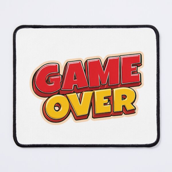 Item preview, Game Over Retro Gaming Arcade Player Design designed and sold by NicolasGlowArt.