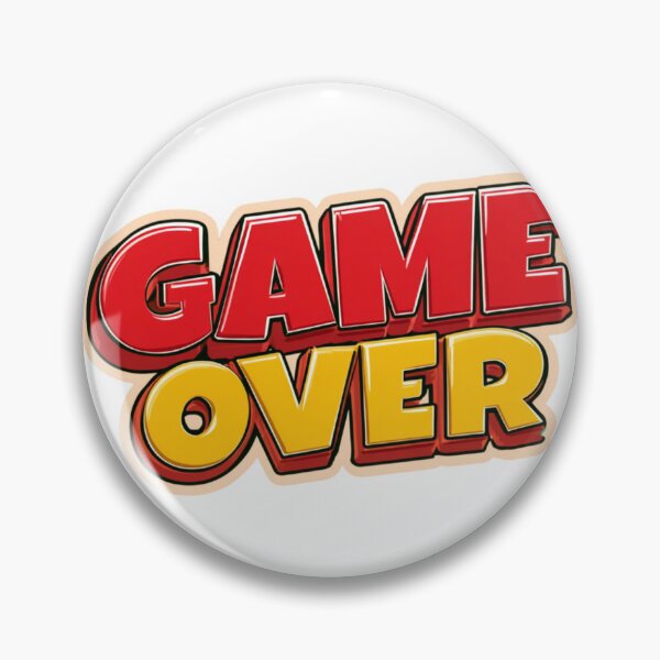 Item preview, Game Over Retro Gaming Arcade Player Design designed and sold by NicolasGlowArt.