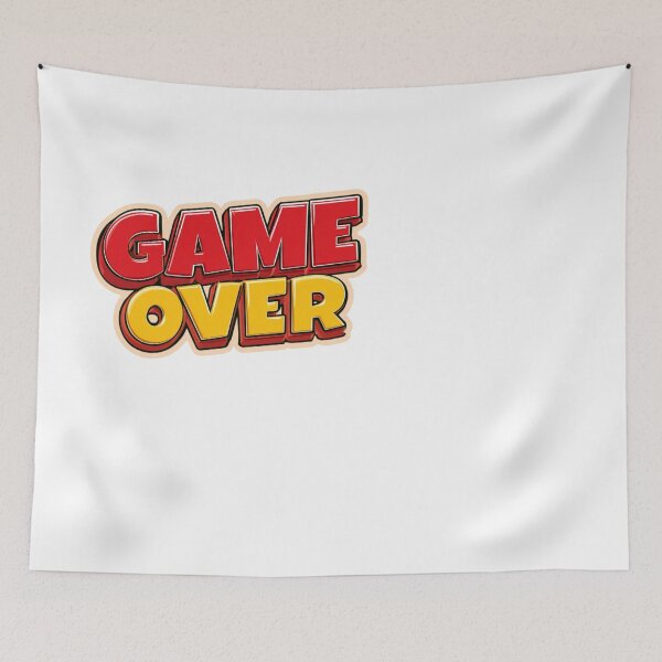Item preview, Game Over Retro Gaming Arcade Player Design designed and sold by NicolasGlowArt.