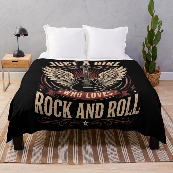 Item preview, Just a Girl Who Loves Rock and Roll Guitar Rock Music designed and sold by roni-harbor.