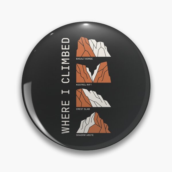 Item preview, Rock Climber Where I Climbed Crag Topo Graphic designed and sold by SplashTastic.