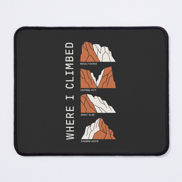 Item preview, Rock Climber Where I Climbed Crag Topo Graphic designed and sold by SplashTastic.