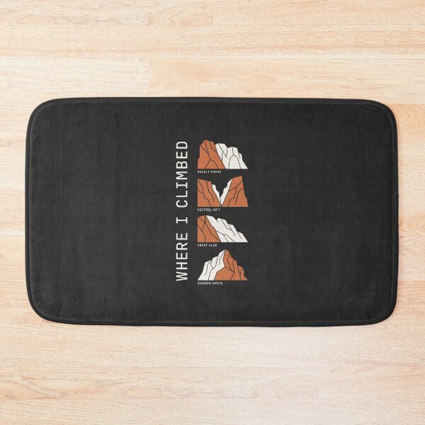 Item preview, Rock Climber Where I Climbed Crag Topo Graphic designed and sold by SplashTastic.