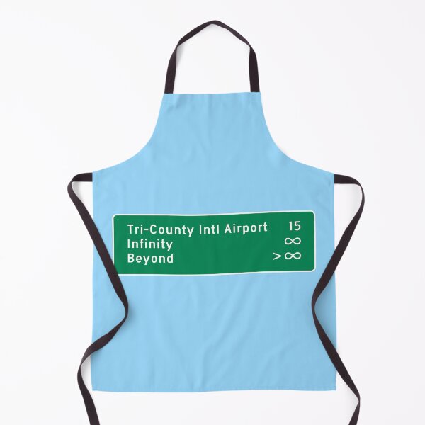 Item preview, To Infinity and Beyond Through the Tri-County International Airport Mileage Sign designed and sold by Karate Octopus.