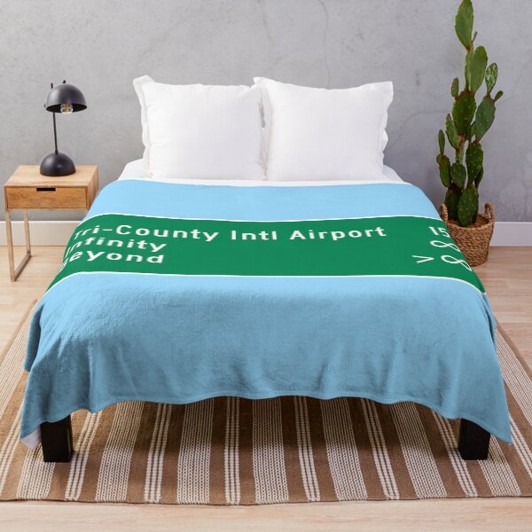 Item preview, To Infinity and Beyond Through the Tri-County International Airport Mileage Sign designed and sold by Karate Octopus.