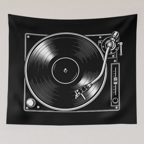 Item preview, Vintage Vinyl Record Player Turntable Music Lover designed and sold by roni-harbor.
