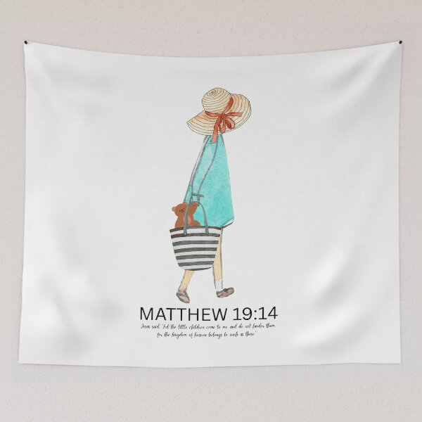 Item preview, Bible art MATTHEW 19:14 Let the children come to Me designed and sold by Boy and Belugee Studio.