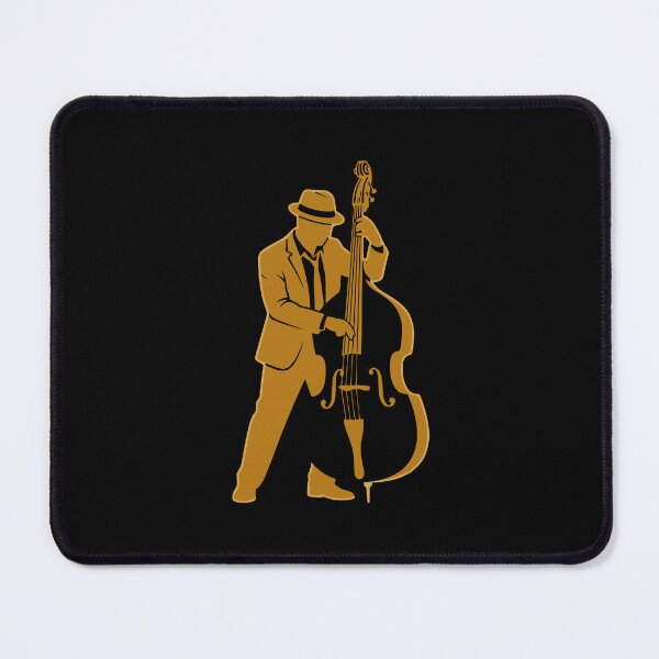 Item preview, Vintage Jazz Double Bass Player Silhouette designed and sold by Travelpeak.
