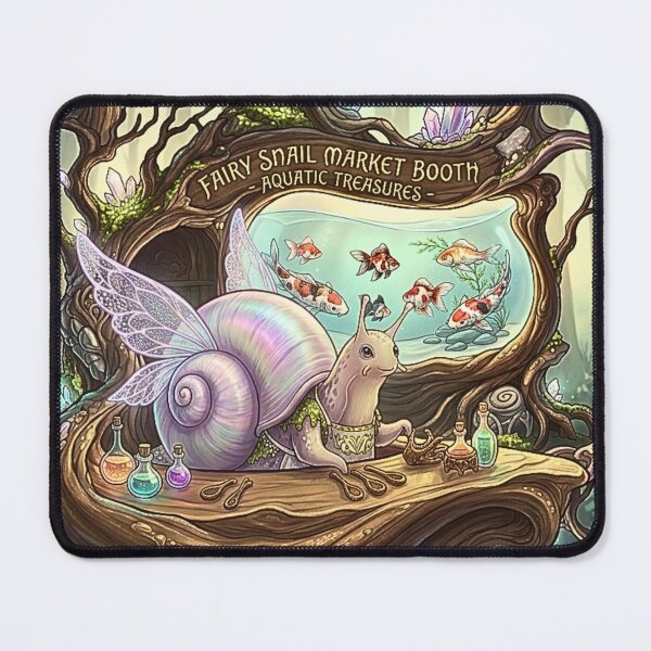 Item preview, Fairy Snail Woodland Fish Apothecary Market designed and sold by aliyeus.