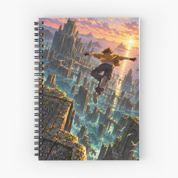 Item preview, Parkour Over R'lyeh – Lovecraftian City at Sunset designed and sold by Extravanganzza.