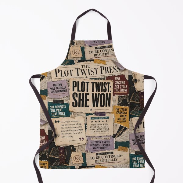 Item preview, The Plot Twist Press – She Won | Empowering Literary Collage Art for Women designed and sold by K3DreamKreations .