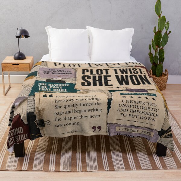 Item preview, The Plot Twist Press – She Won | Empowering Literary Collage Art for Women designed and sold by K3DreamKreations .