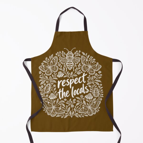 Item preview, Respect The Locals Line Drawn Pollinator Wildflower Lover Design designed and sold by DivineHaven.