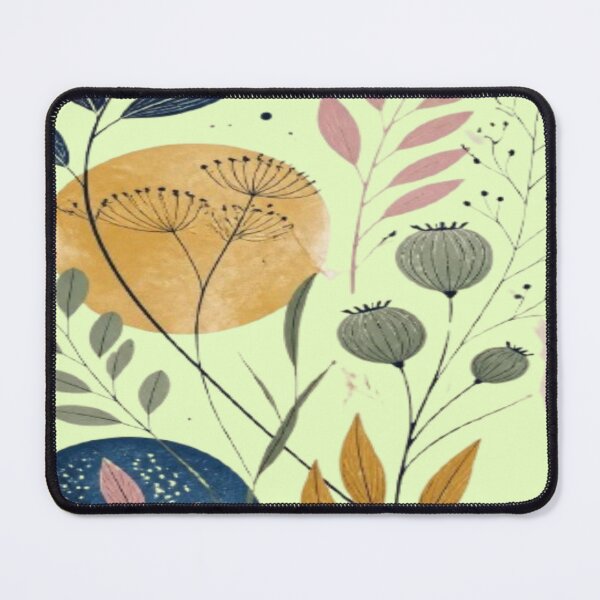 Item preview, Boho Wildflower Botanical Collage Navy Gold designed and sold by creativerooney.