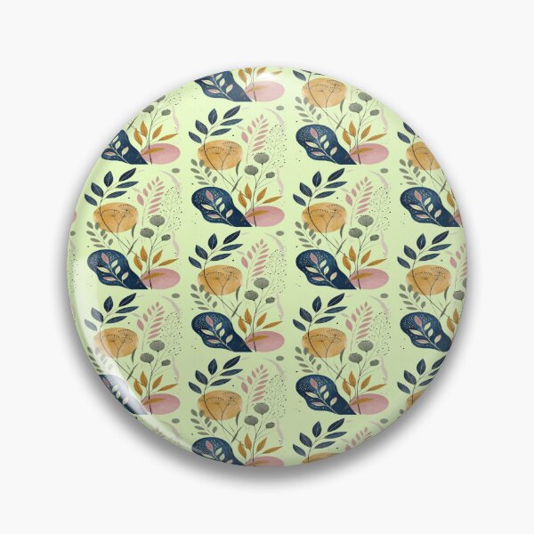Item preview, Boho Wildflower Botanical Collage Navy Gold designed and sold by creativerooney.