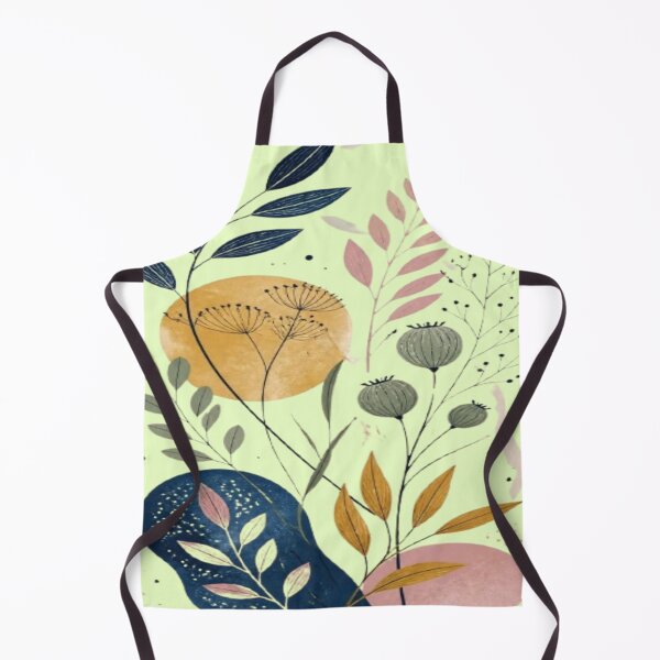 Item preview, Boho Wildflower Botanical Collage Navy Gold designed and sold by creativerooney.