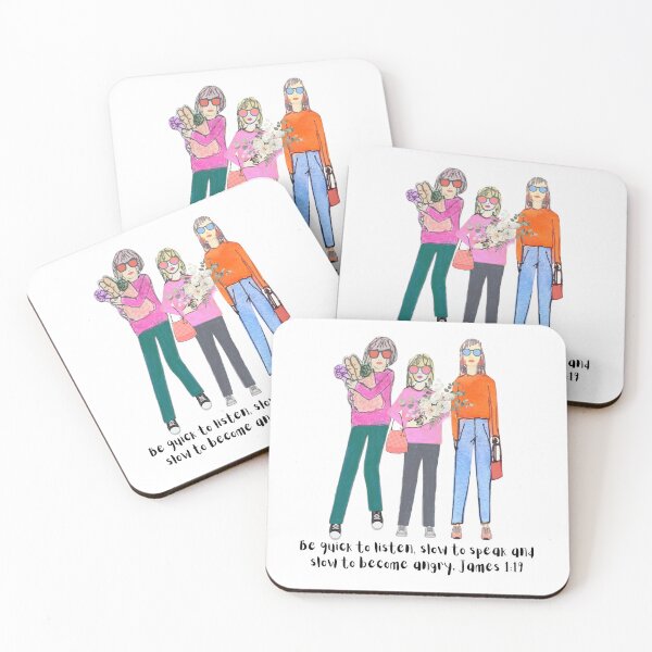 Item preview, Bible art James 1:19 Be Quick to Listen designed and sold by Boy and Belugee Studio.