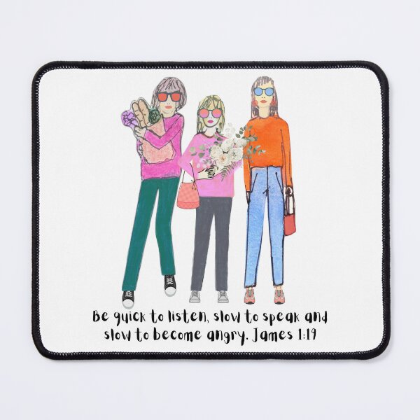Item preview, Bible art James 1:19 Be Quick to Listen designed and sold by Boy and Belugee Studio.