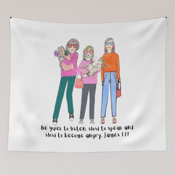 Item preview, Bible art James 1:19 Be Quick to Listen designed and sold by Boy and Belugee Studio.