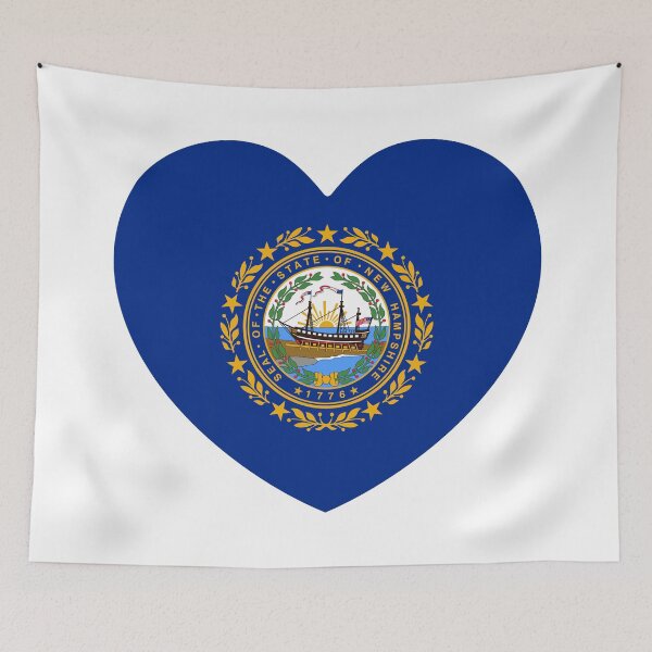 Item preview, New Hampshire Heart Flag Baby Gift Born In New Hampshire NH designed and sold by shitpostee.