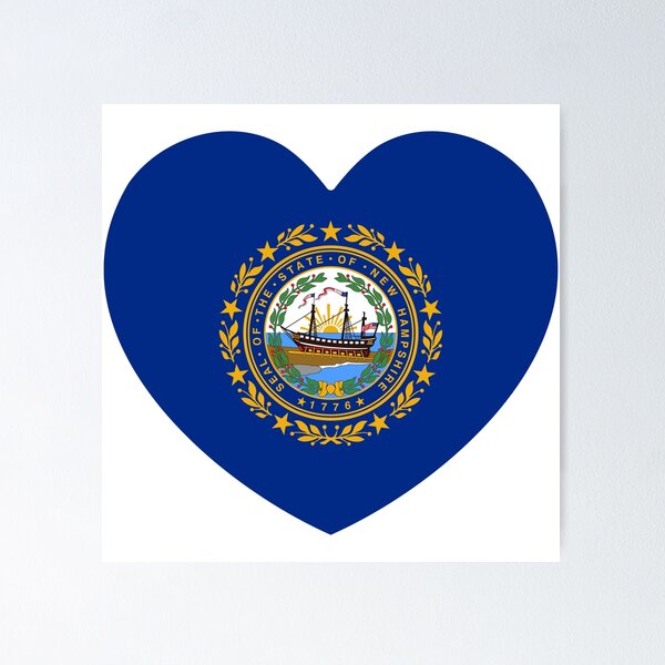 Item preview, New Hampshire Heart Flag Baby Gift Born In New Hampshire NH designed and sold by shitpostee.