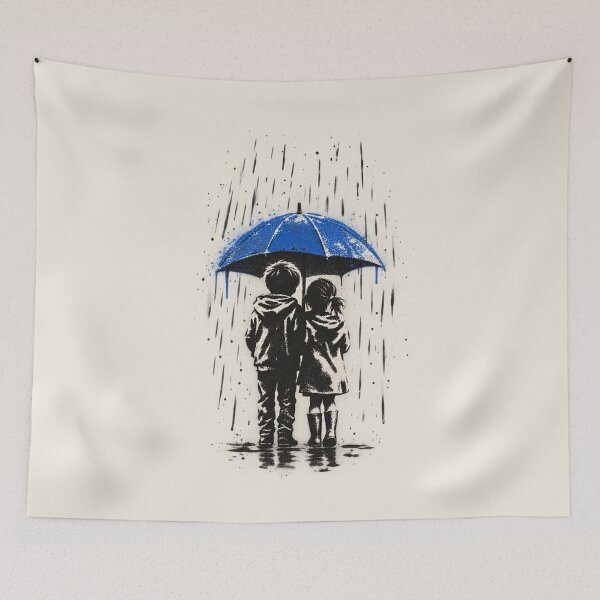 Item preview, Under One Umbrella | Rainy Day Friendship designed and sold by Moons Studio.
