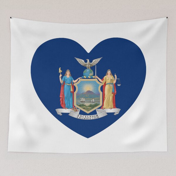 Item preview, New York Heart Flag Baby Gift Born In New York NY designed and sold by shitpostee.