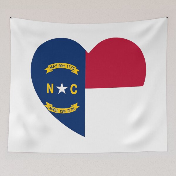 Item preview, North Carolina Heart Flag Baby Gift Born In North Carolina NC designed and sold by shitpostee.