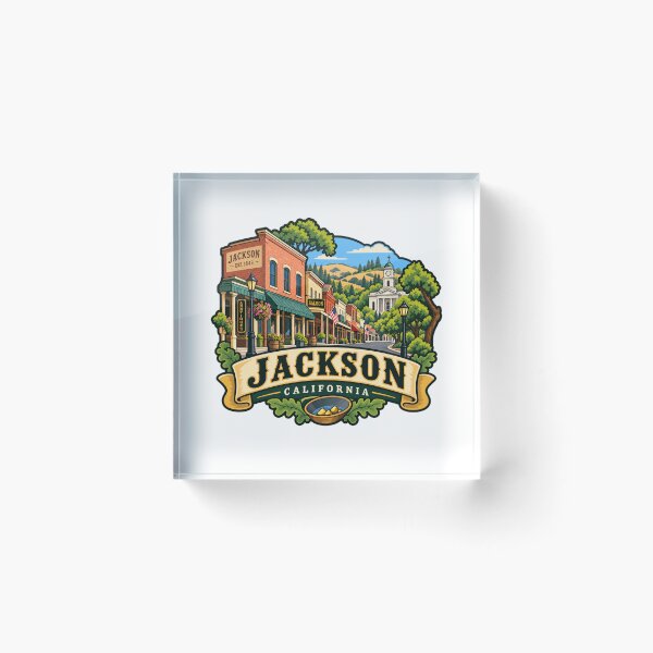 Item preview, Jackson, California - Historic Gold Country Town designed and sold by Myra365Art.