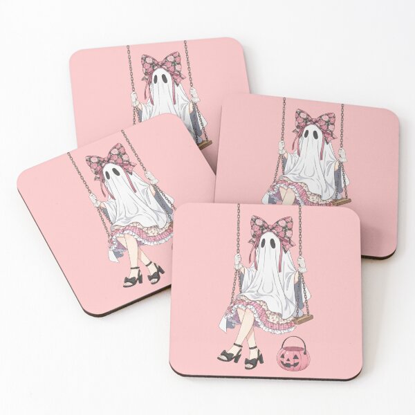 Item preview, Cute Coquette Ghost Swing Pink Floral Halloween designed and sold by CF_VintageDesign.