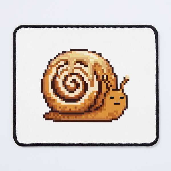 Item preview, Cinnamon Roll Snail Pixel Art Sticker designed and sold by Matilda Pixel.