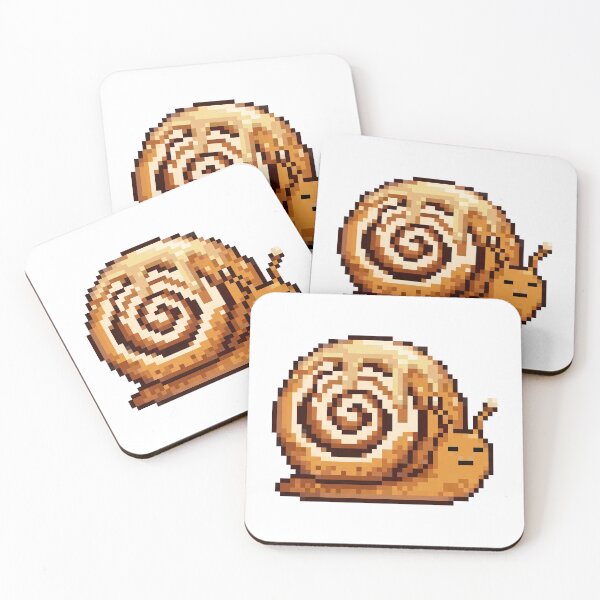 Item preview, Cinnamon Roll Snail Pixel Art Sticker designed and sold by Matilda Pixel.