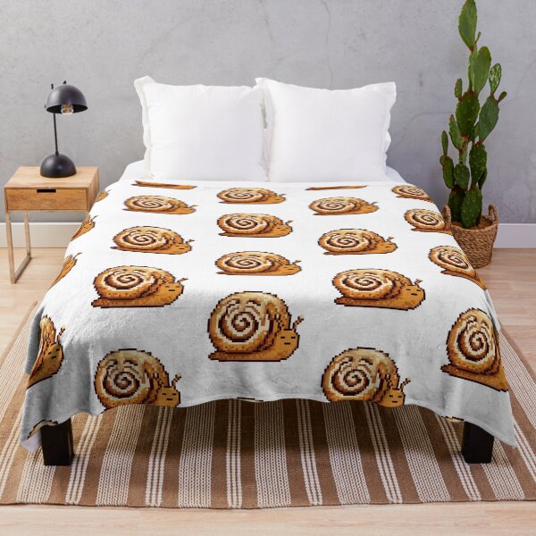 Item preview, Cinnamon Roll Snail Pixel Art Sticker designed and sold by Matilda Pixel.