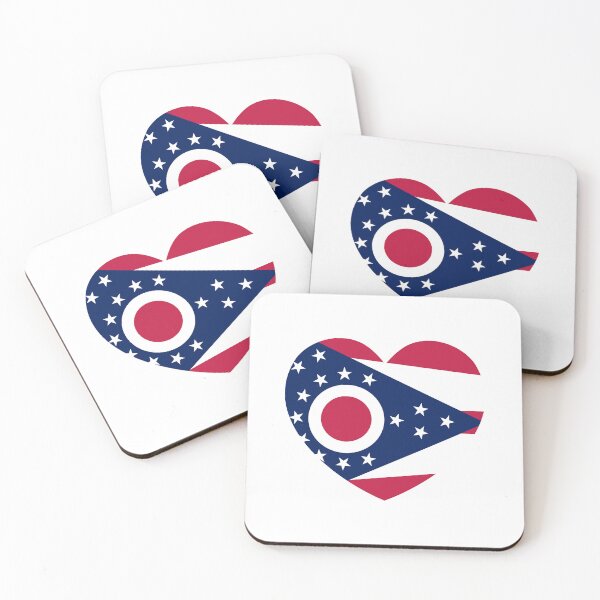 Artikelvorschau, Ohio-Herzflagge als Geschenk für Babys, die in Ohio geboren wurden (OH) entworfen und verkauft von shitpostee.