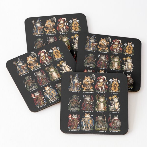 Item preview, Fantasy Cats Character Tabletop RPG Gamer designed and sold by roni-harbor.