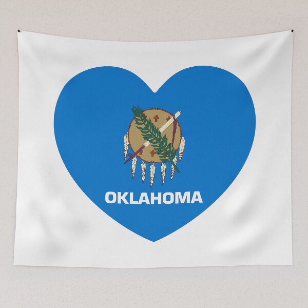 Item preview, Oklahoma Heart Flag Baby Gift Born In Oklahoma OK designed and sold by shitpostee.