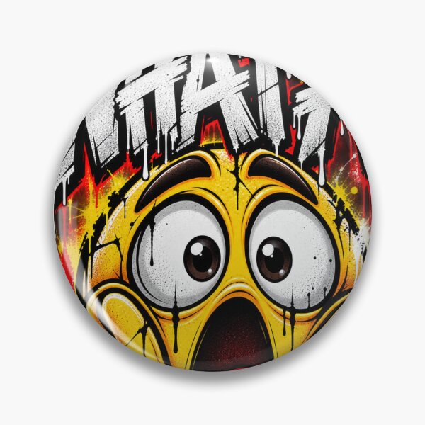 Item preview, WHAT A... Funny Shocked Emoji Graffiti Street Art designed and sold by Dzsinn.