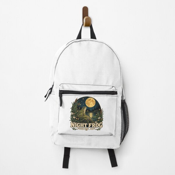 Item preview, Night Frog Moonlight Pond Vintage Nature Illustration designed and sold by lovepower.