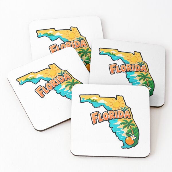 Item preview, Florida State Map designed and sold by Myra365Art.