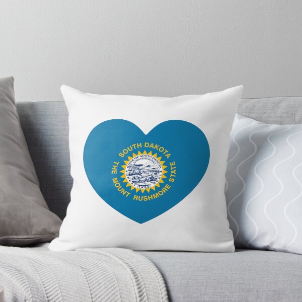 Artikelvorschau, South Dakota Herzflagge als Geschenk für Babys, die in South Dakota geboren wurden (SD) entworfen und verkauft von shitpostee.