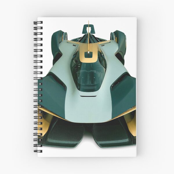 Item preview, Futuristic Green and Gold Concept Race Car Overhead Front View designed and sold by Ai-Cases-Store.