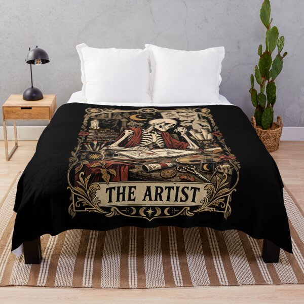 Item preview, The Artist Skeleton Gothic Art Lover designed and sold by roni-harbor.