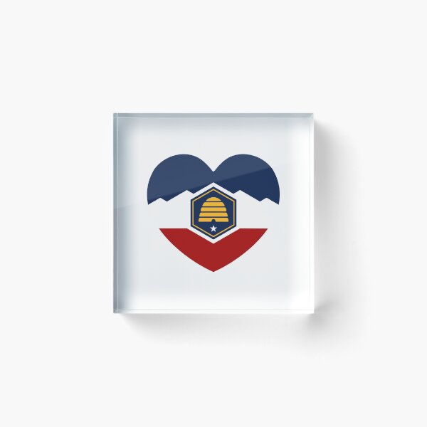 Item preview, Utah Heart Flag Baby Gift Born In Utah UT designed and sold by shitpostee.