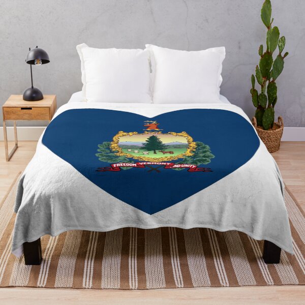 Item preview, Bandera de corazón de Vermont, regalo para bebé nacido en Vermont, VT designed and sold by shitpostee.