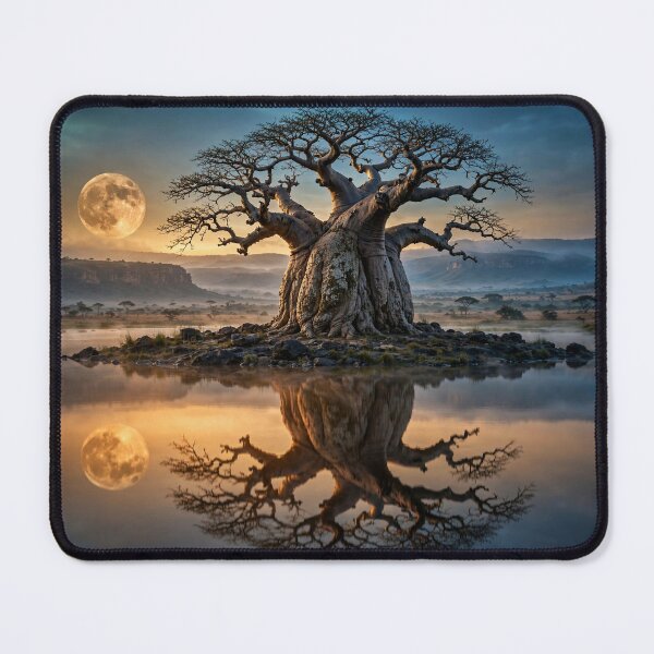 Item preview, Ancient Guardian Beneath the Golden Moon designed and sold by DreamyWallVibes.